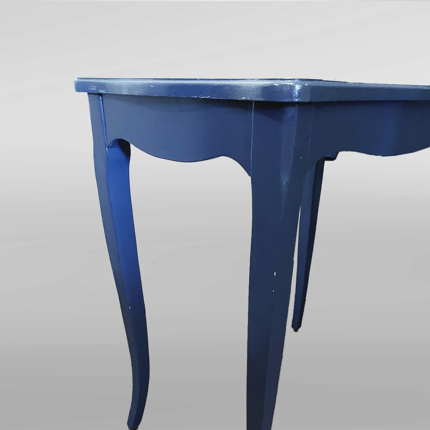 Blue Rectangular Side Table - PICK UP ONLY