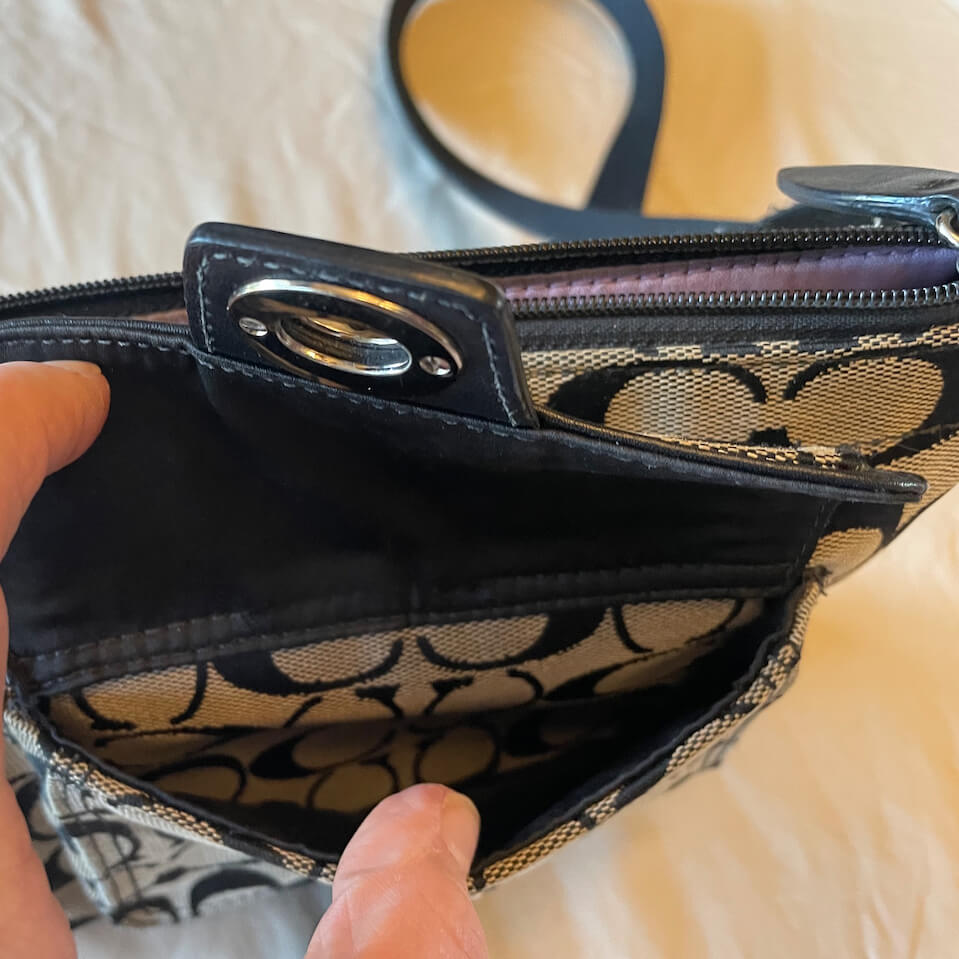 Coach Signature Pocket Crossbody Bag