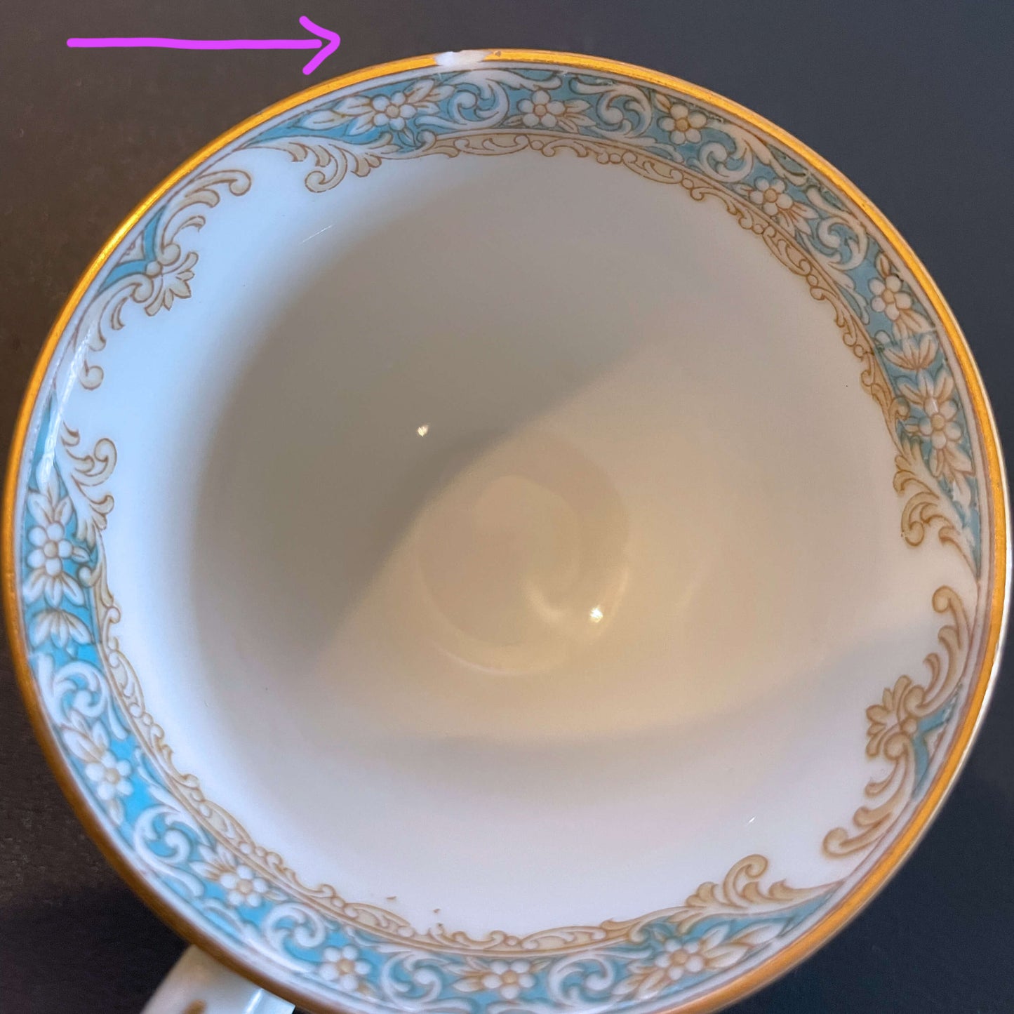 Noritake Footed Demitasse Cups & Saucers Set, Pattern N915 - PICK UP ONLY