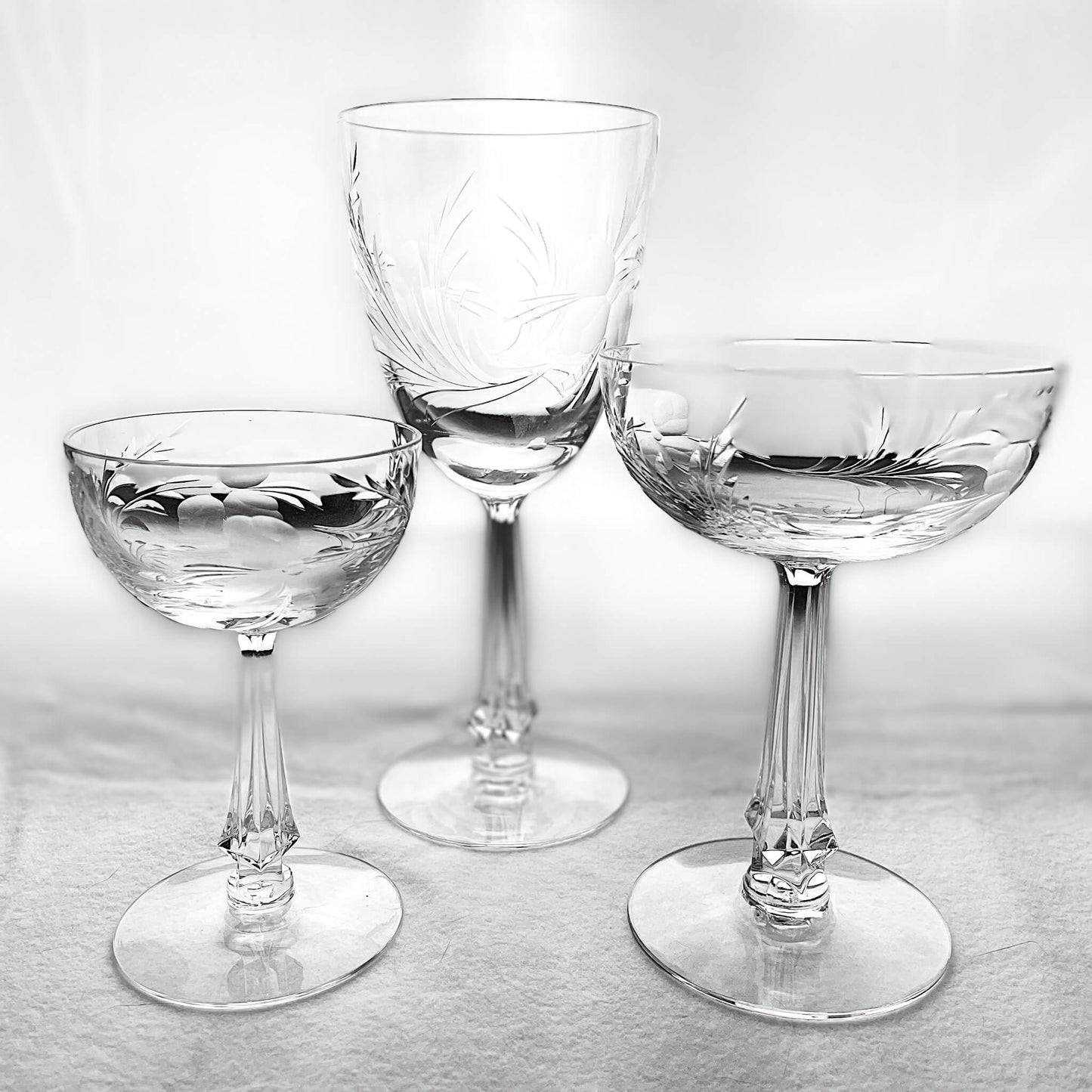 Tiffin-Franciscan "Catherine" Stemware Set - PICK UP ONLY