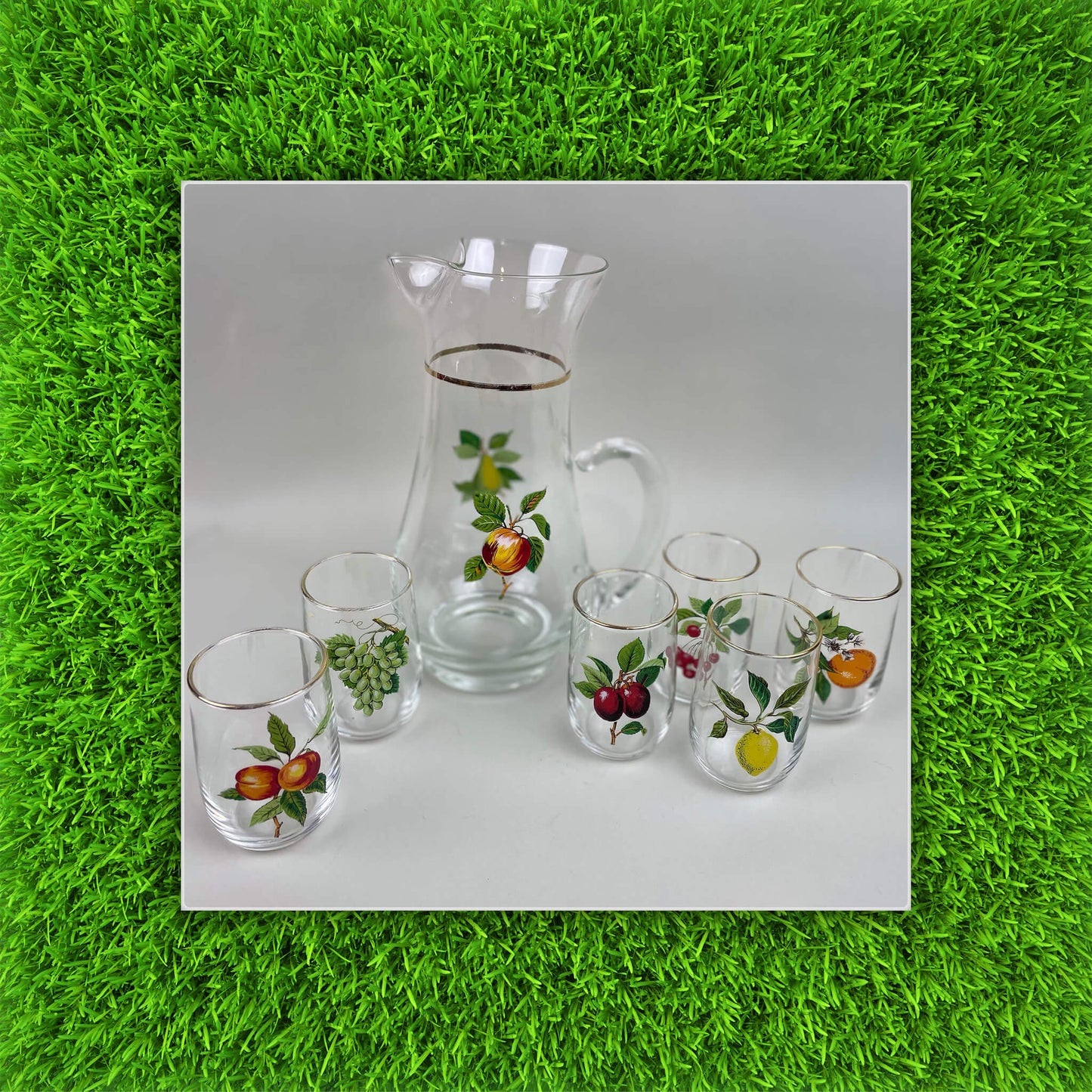 West Virginia Glass Co. Juice Set - PICK UP ONLY