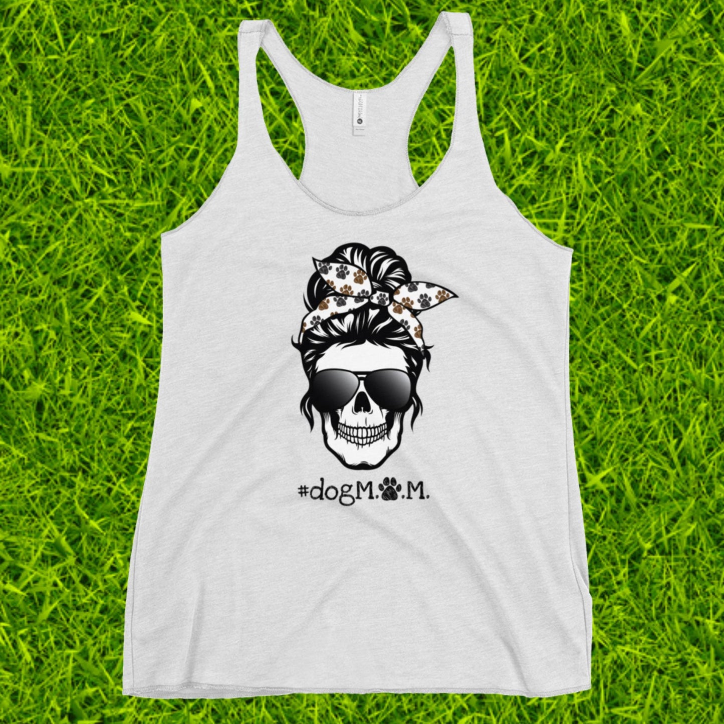Women's Racerback Tank | #dogM.O.M. 1