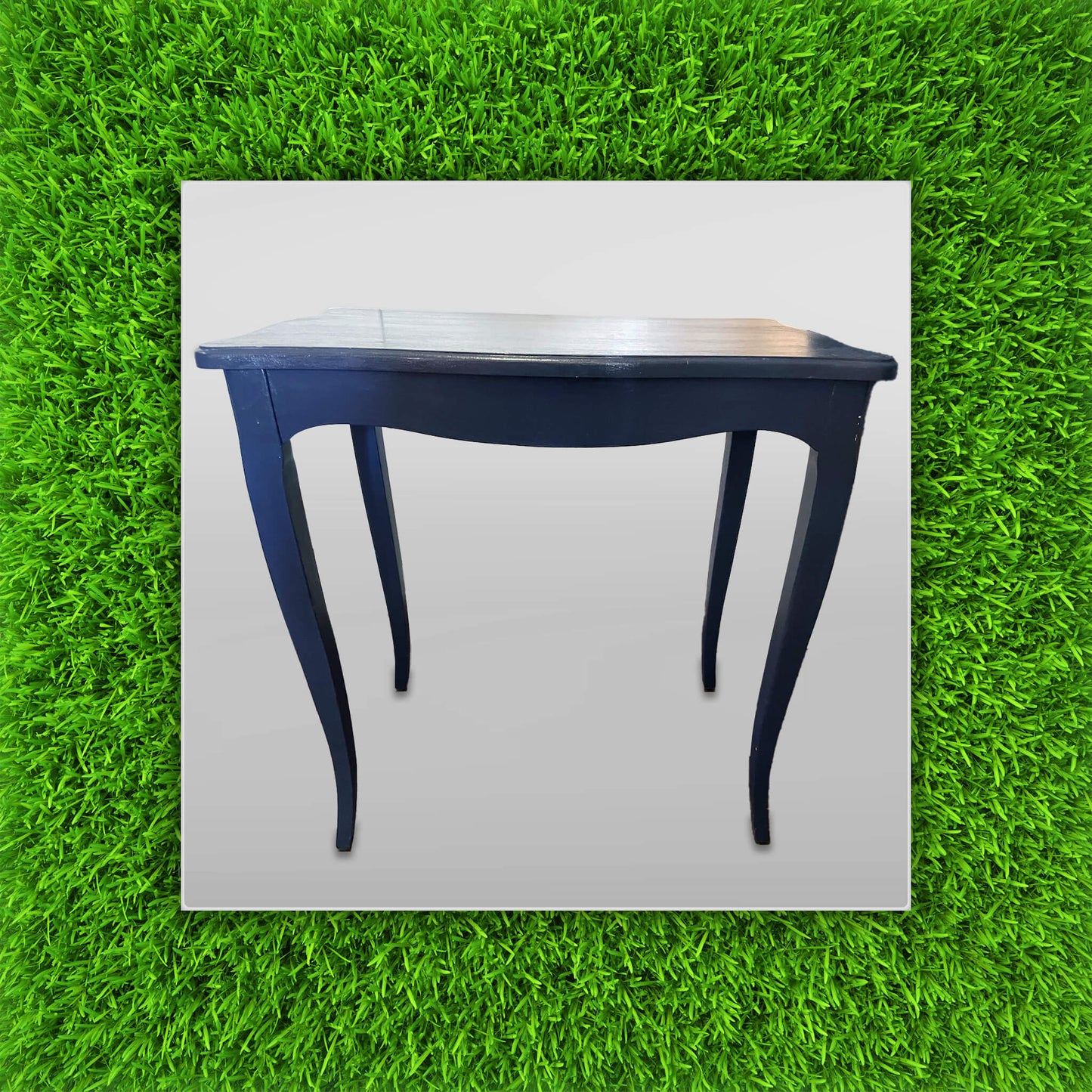 Blue Rectangular Side Table - PICK UP ONLY