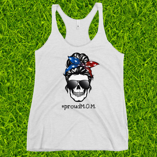 Women's Racerback Tank | #proudM.O.M. 2