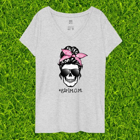 Women’s recycled v-neck t-shirt | #girlM.O.M. 1